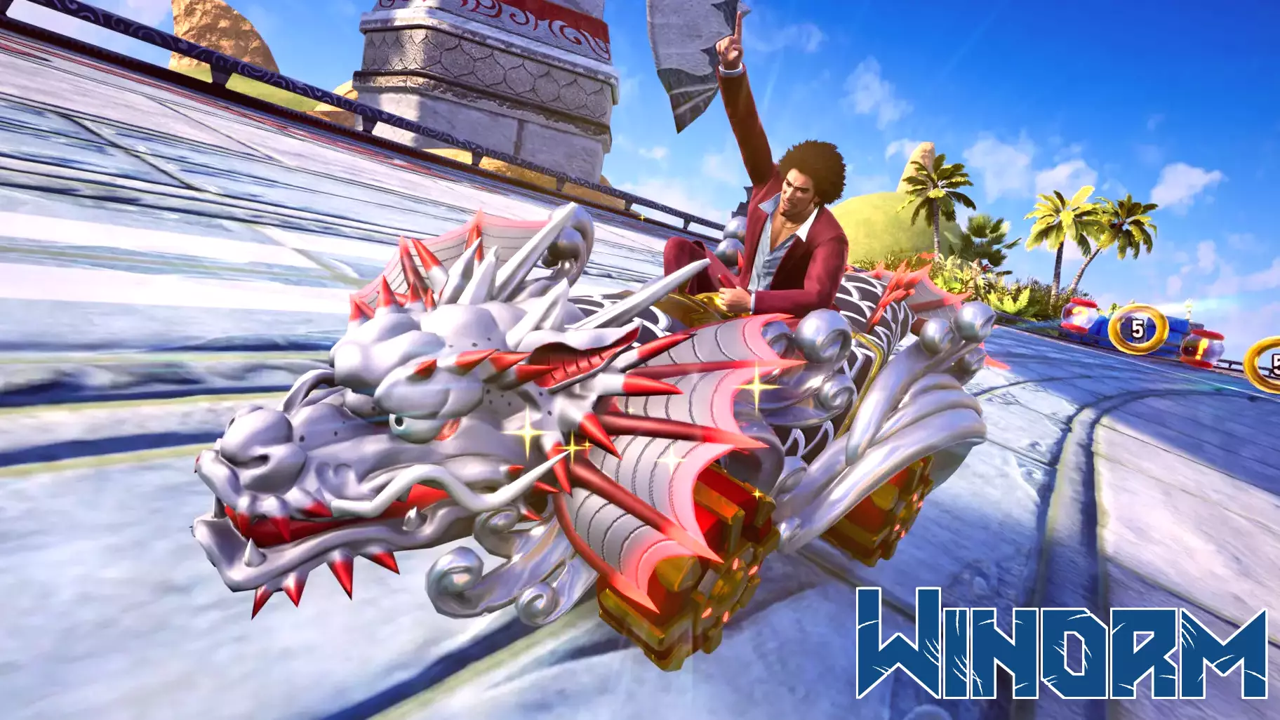 Ichiban Kasuga Joins Sonic Racing: CrossWorlds for a Special Weekend Event