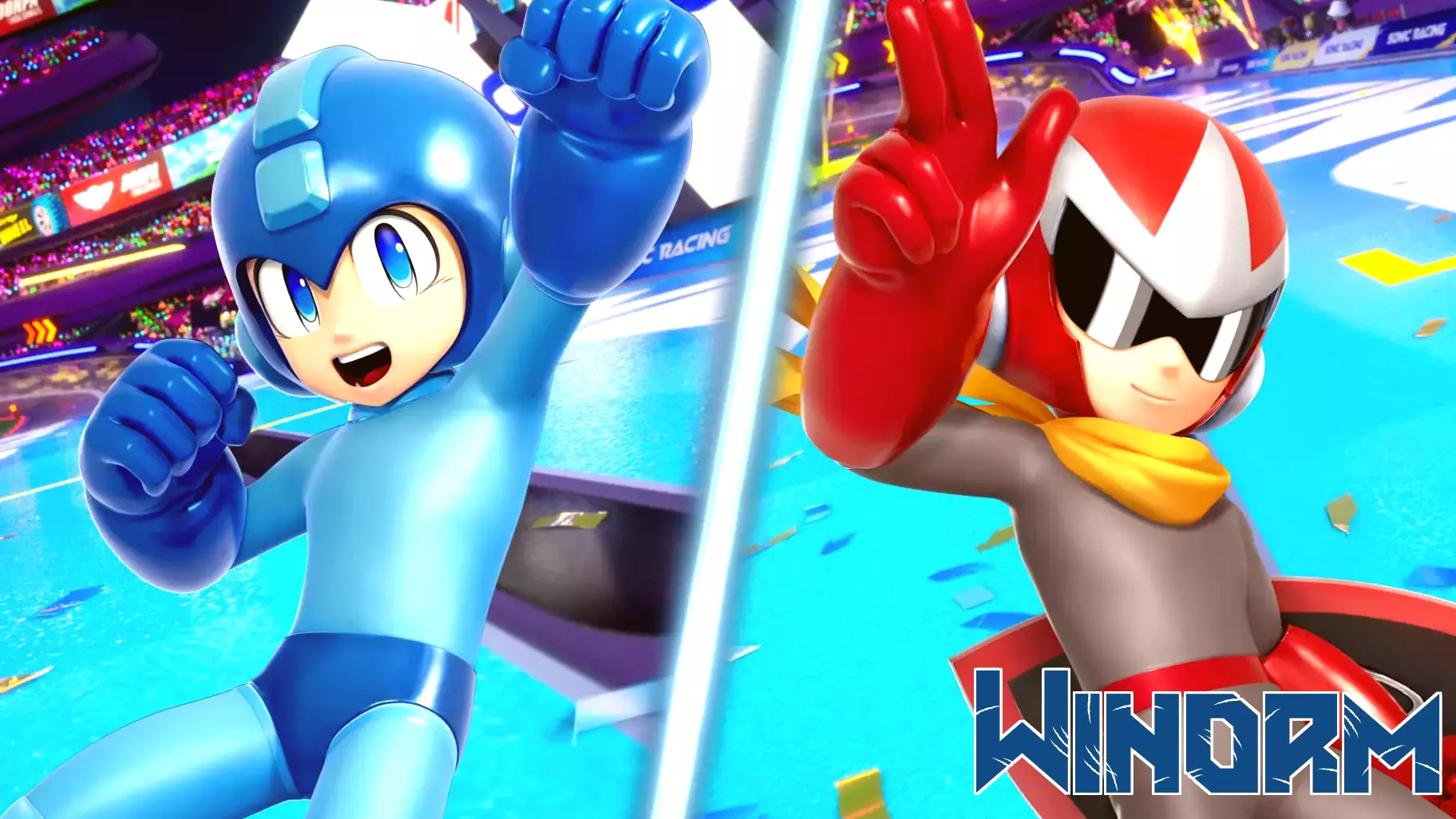 Mega Man Joins the Roster in Sonic Racing: CrossWorlds DLC