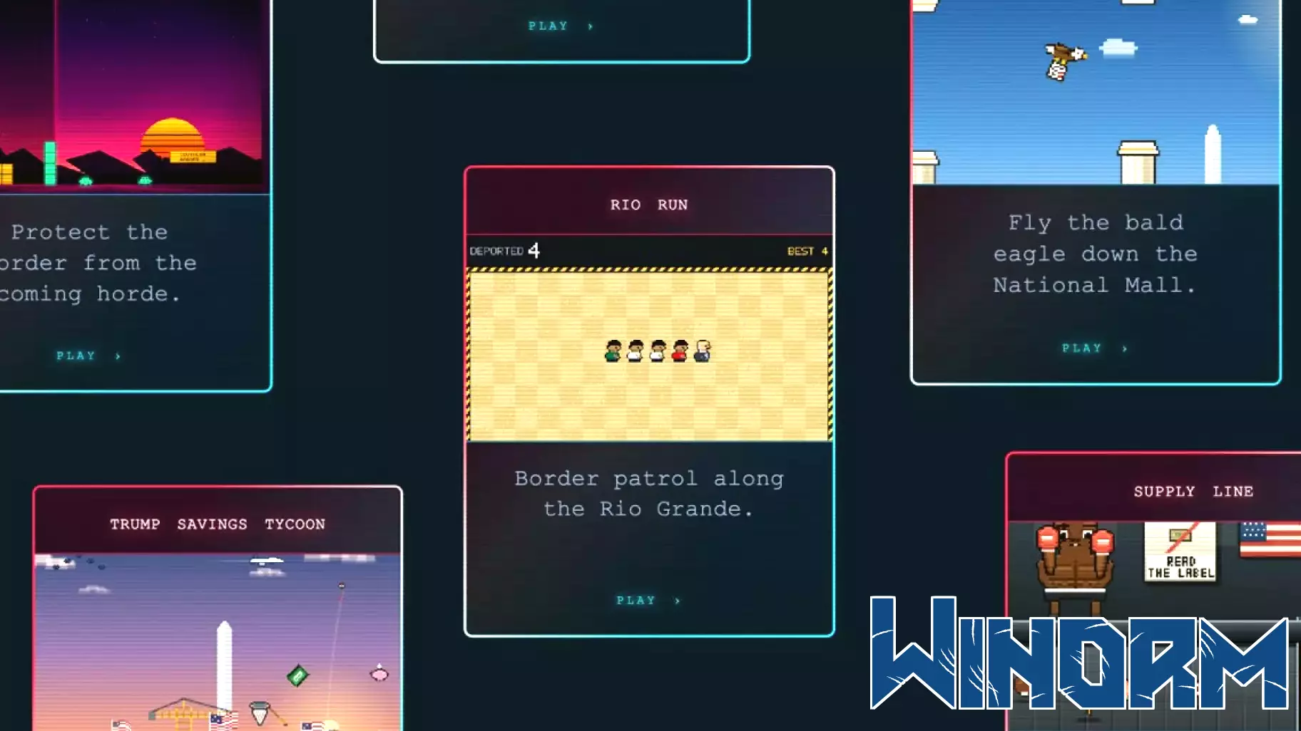 The White House made an arcade game out of deporting people