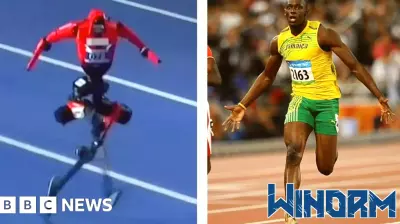 Watch: Moment robot attempts to beat Usain Bolt's 100m record